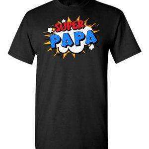 Super Papa Cartoon Bubble Retro